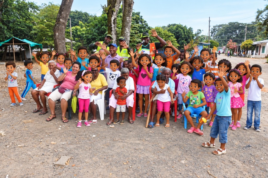 Carrera de encostalados infantil